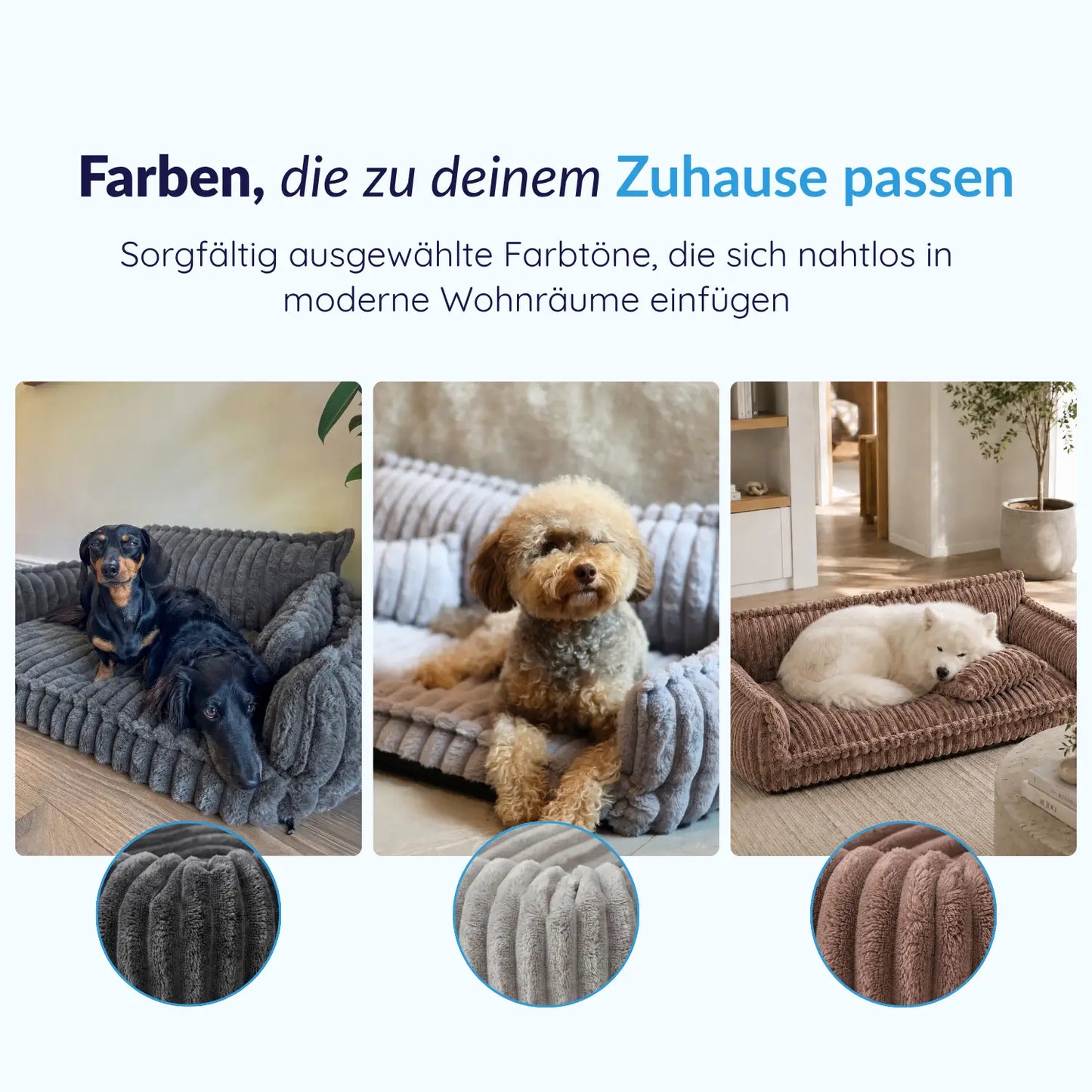 MrFluffyFriend® - Orthopädisches Waschbares Hundesofa